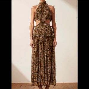 Shona Joy Paloma Print Cut Out Maxi Dress NWT Size 8